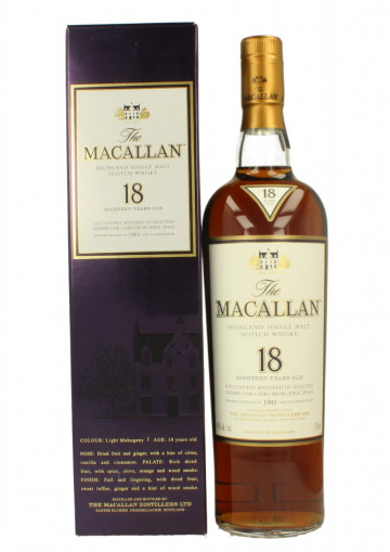 MACALLAN 18 Years Old 1993 70cl 43% OB-Sherry Cask