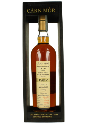 MACALLAN 25yo 1992 2018 70cl 56.4% Carn Mor - Sherry Butt #7663