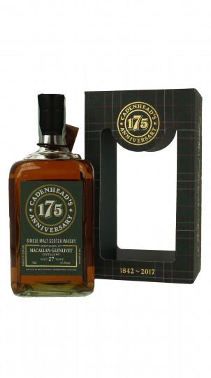 MACALLAN 27 Years old 1990 2017 70cl 41.4% Cadenhead's - Single Cask- 175th Anniversary