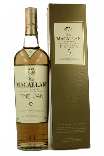 MACALLAN Fine Oak 8 Year Old Bot in The 90's early 2000 70cl 40% OB-