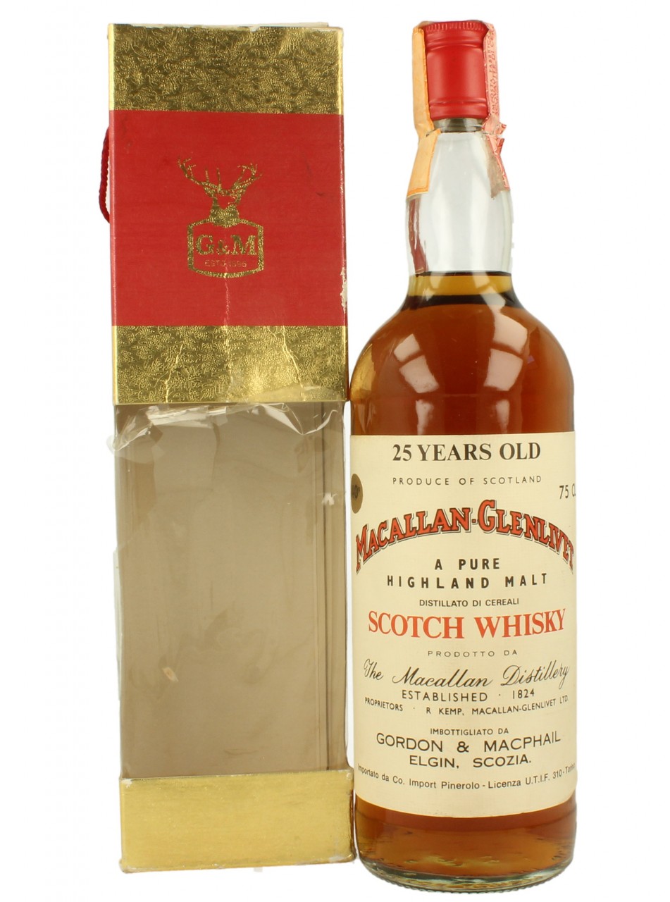 Macallan Glenlivet 25 40 G M Products Whisky Antique Whisky Spirits