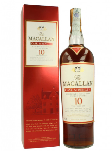 Macallan Speyside Scotch Whisky 10 Year old 1 litre 58.4% OB-Cask Strength