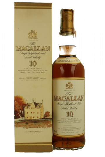 Macallan Speyside  Scotch Whisky 10 Years Old Bot in The 90's 70cl 43% OB-Sherry Cask