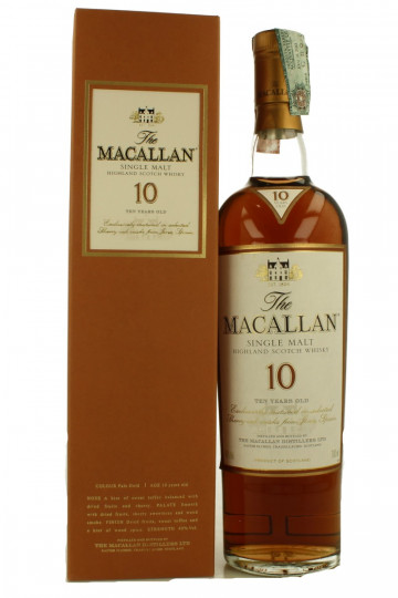 Macallan Speyside  Scotch Whisky 10 Years Old Bot in The 90's early 2000 70cl 43% OB-Sherry Cask