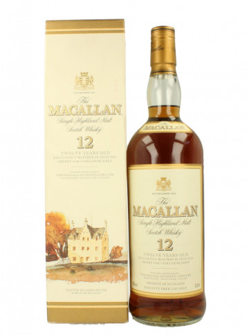 Macallan Speyside  Scotch Whisky 12 Year Old 1 - Bot. in The 90's 100cl 43% OB