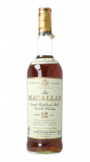 Macallan Speyside  Scotch Whisky 12  Years old - Bot.80's 75cl 43% OB