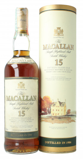 Macallan Speyside Scotch Whisky 15  Years Old 1984 70cl 43% OB