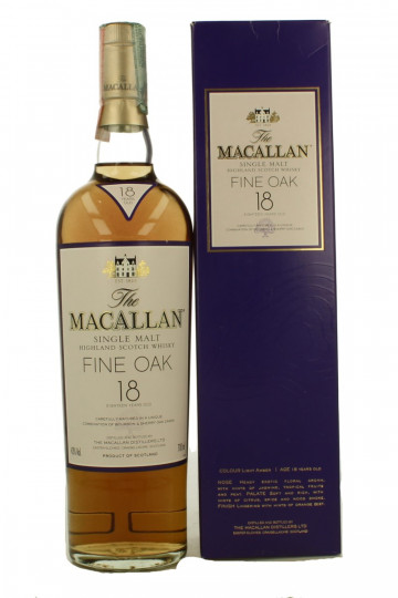 Macallan Speyside Scotch Whisky 18 Years Old Bot in The 90's early 2000 70cl 43% OB-