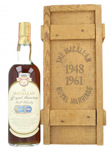 Macallan Speyside Scotch Whisky 1948-1961 1981 75cl 43% OB  -Royal Marriage