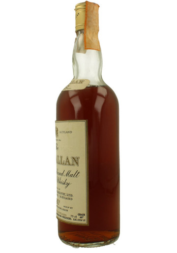 Macallan Speyside  Scotch Whisky 1962 26 2/3 Fl. Ozs 80°Proof OB