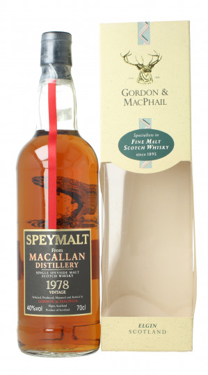 Macallan Speyside  Scotch Whisky 1978 70cl 40% Gordon MacPhail  -Speymalt