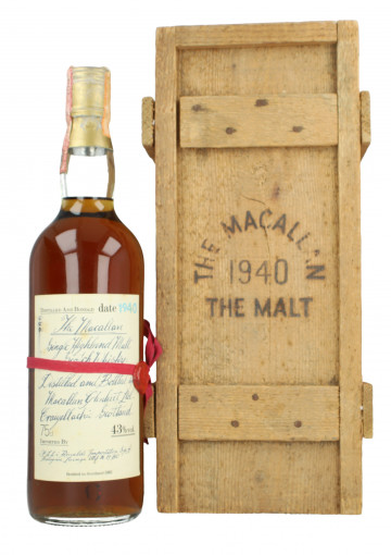 Macallan Speyside Scotch Whisky 41 Year Old 1940 1981 75cl 43% OB  -Red Stripes