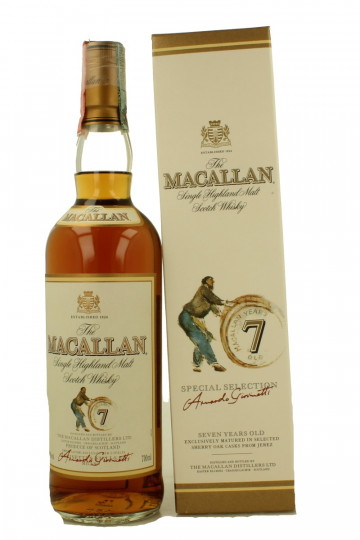 Macallan Speyside Scotch Whisky 7 Years Old 70cl 40% OB - Giovinetti import