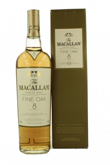 Macallan Speyside Scotch Whisky 8 Years Old Pre 2007 70cl 40% Ob- Fine oak