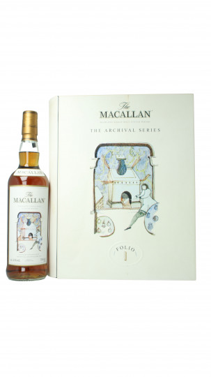 Macallan Speyside Scotch Whisky -ARCHIVAL SERIES FOLIO 1 70cl 40% OB- box with defect check picture