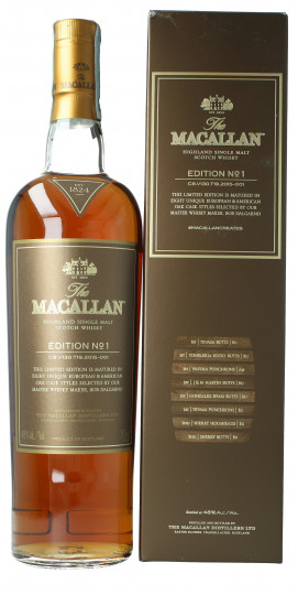 Macallan Speyside Scotch Whisky Edition No 1 75cl 48%