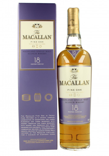 MACALLAN  Speyside Scotch Whisky Fine Oak 18 Year old 70cl 43% OB