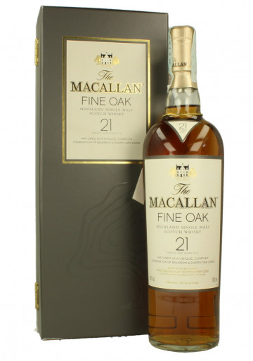 Macallan Speyside Scotch Whisky Fine Oak 21 Year old 700ml 43% OB - Old Edition