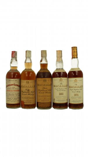 Macallan Tasting Decades 1937-1947-1954-1966-1974 5x1cl Amazing 1cl  each   IS NOT A FULL BOTTLE BUT SAMPLES