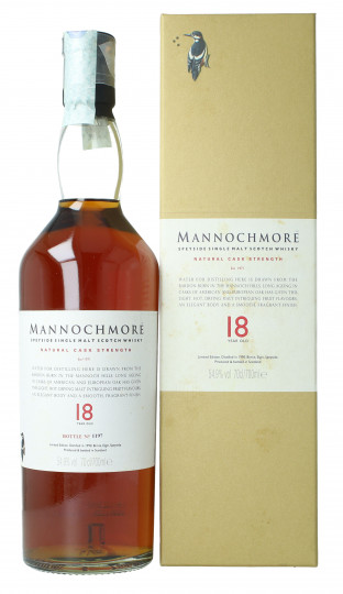 Mannochmore Speyside  Scotch Whisky 18 Year Old 1990 70cl 54.9% OB-