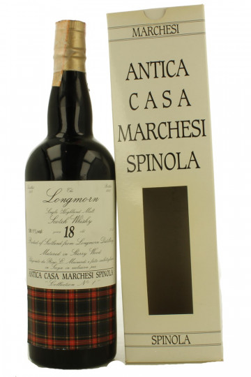 MARCHESI SPINOLA Full Set 6 Bottles Scotch Whisky Bot.1990 6x75cl Sestante- Milton Duff-Longmorn-port Ellen-Glen Gordon-Glenlossie-Tomatin