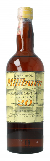 MILLBURN Speyside Scotch Whisky 20 Years old Bottled 1989 75cl 40% OB  -Sestante  Cadenhead - Brick Label