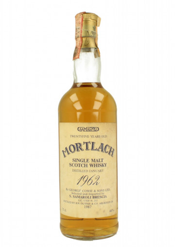 Mortlach Speyside Scotch Whisky 25 Years old 1962 1987 75cl 46% Samaroli-Duthie