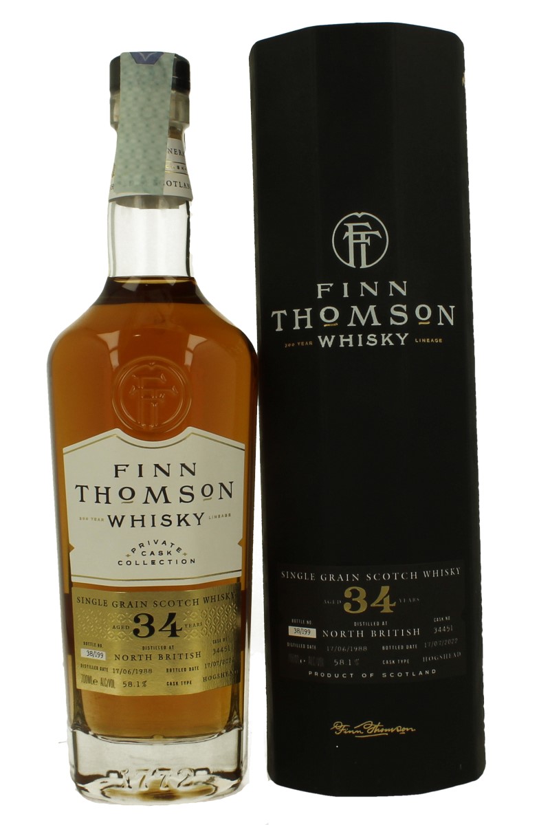 NORTH BRITISH 34 Years Old 1987 70cl 58.2% Finn Thompson - Products ...