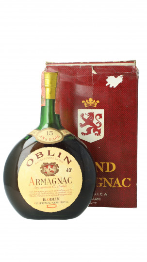 Oblin Armagnac 15 Year old - Bot. in The 70's 75cl 40%