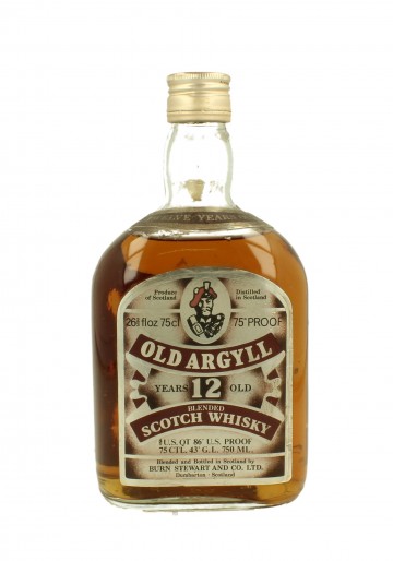 OLD ARGYLL 12yo Bot.60/70's 75cl  43%  Burn Stewart - Blended