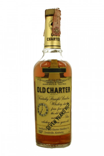 Old Charter KENTUCKY  Straight Bourbon Whiskey 7 years Old - Bot.60's or early 70's 75cl 86 proof OB-