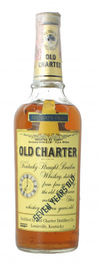 Old Charter KENTUCKY  Straight Bourbon Whiskey 7 years Old - Bot.60's or early 70's 75cl 86 proof OB-