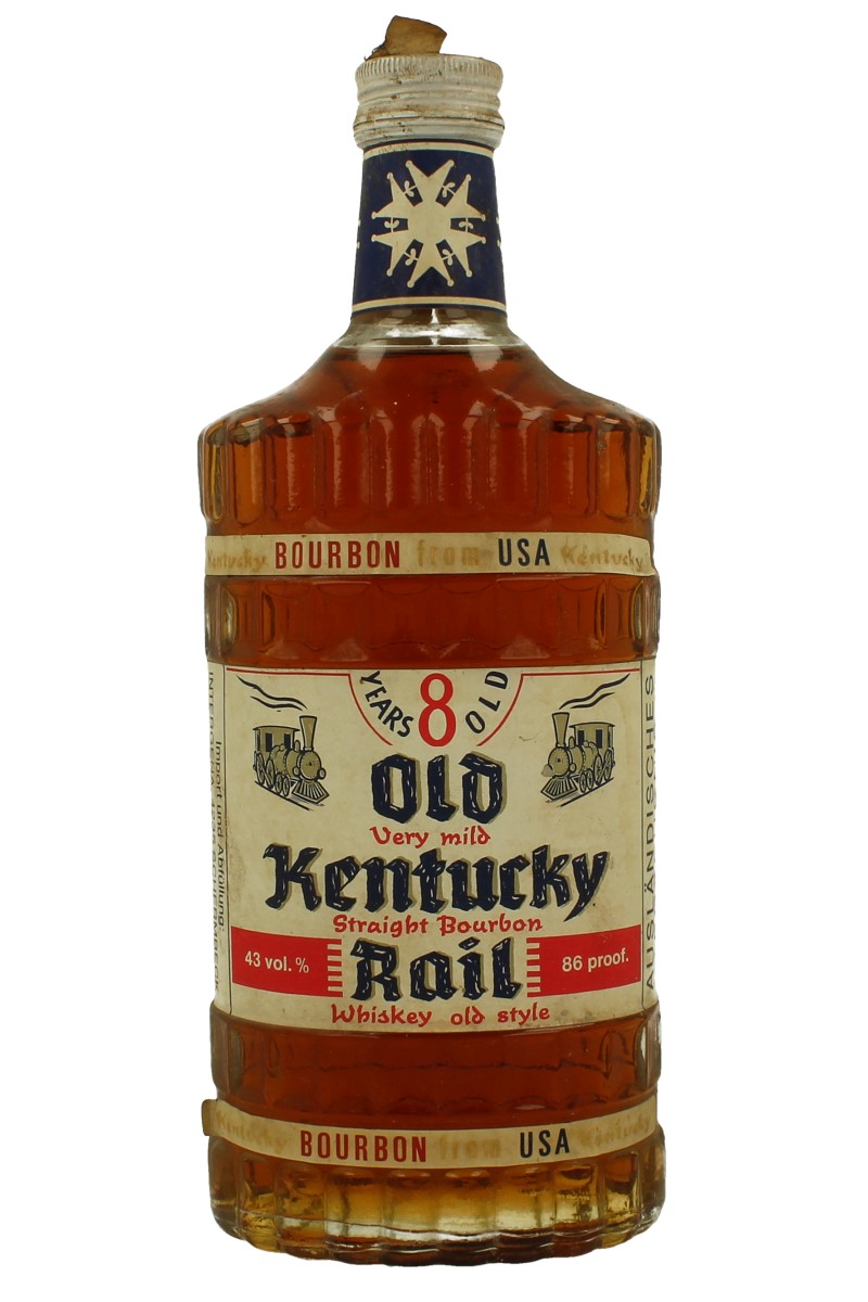 Old Kentuky Rail Kentucky Straight Bourbon Whiskey bot 60/70's 75cl 86 ...