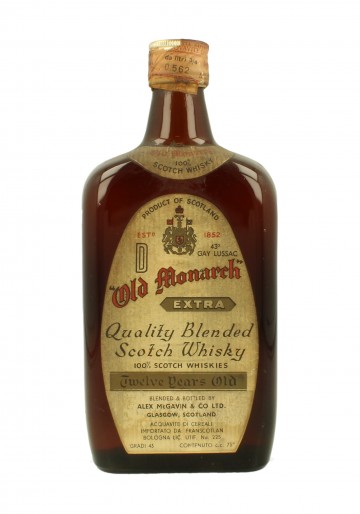 OLD MONARCH 12yo Bot.60's 75cl  43% Alex McGavin  - Blended