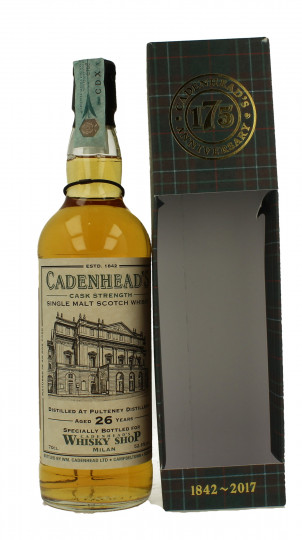 OLD PULTENEY 26 years old 1990 2017 70cl 52.6% Cadenhead's - Whisky Shop Milan