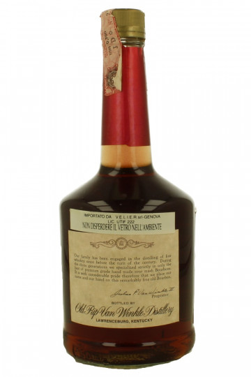 Old Rip Van Winkle Kentucky  Straight Bourbon Whiskey 10 Years old - Bot.70's-80's 75cl 90 US Proof OB-