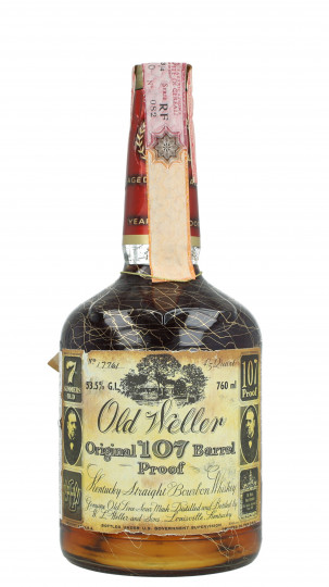 OLD WELLER 7 Year Old Bottled in the 70's - W.L. Weller and Sons 4/5 Quart 107 proof - 53.5% - Kentucky Straight