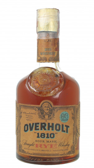 OVERHOLT  Straight RYE Whiskey - Bot.70's 75cl 93 US Proof