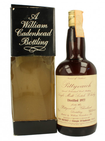 PITTYVAICH 15yo 1977 70cl 56.6% Cadenhead's - Dumpy Single Cask Bar Metrò