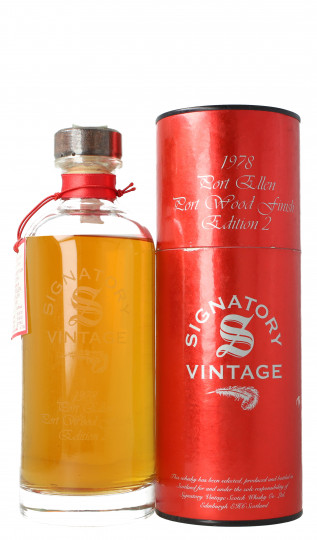 Port Ellen Islay Scotch Whisky 1978 2002 70cl 59.3% Signatory  - Cask 02-159-2 Port Wood Finish