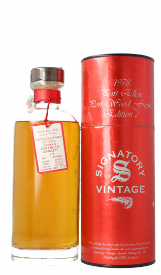 Port Ellen Islay Scotch Whisky 1978 2002 70cl 59.3% Signatory  - Cask 02-159-2 Port Wood Finish