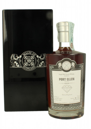 Port Ellen Islay Scotch Whisky 1982 2016 70cl 56.8% MALTS OF SCOTLAND SHERRY HOGSHEAD CASK 16017