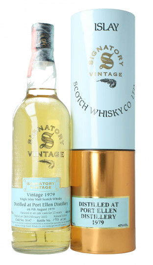 Port Ellen Islay Scotch Whisky 22  Years Old 2002 70cl 43% Signatory  - Cask 5147