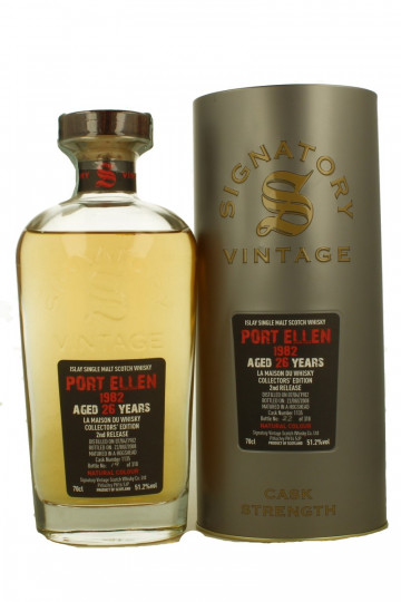 Port Ellen  Islay Scotch Whisky 25 Years Old 1982 2008 70cl 51.2% Signatory  - Cask 1135 LMDW