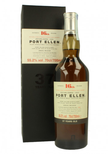 Port Ellen Islay Scotch Whisky 37yo 1978 2016 70cl 55.2% OB - 16th Release