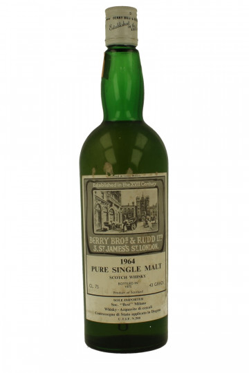 PURE SINGLE MALT 1964 1975 75cl 43% Berry & Bros Rudd