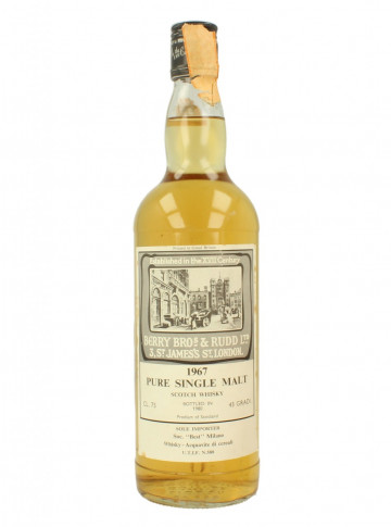 PURE SINGLE MALT 1967 1980 75cl 43% Berry & Bros Rudd