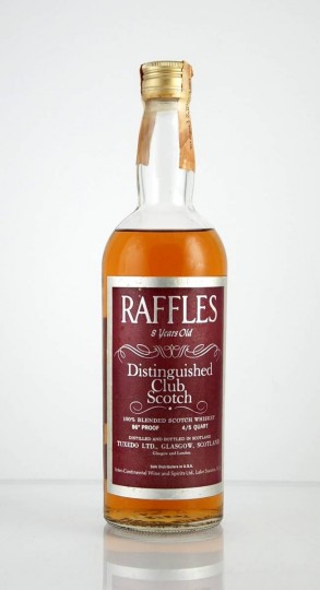 RAFFLES 8yo Bot.70's 4/5 Quart 86 US-Proof - Blended - Products - Whisky  Antique, Whisky & Spirits