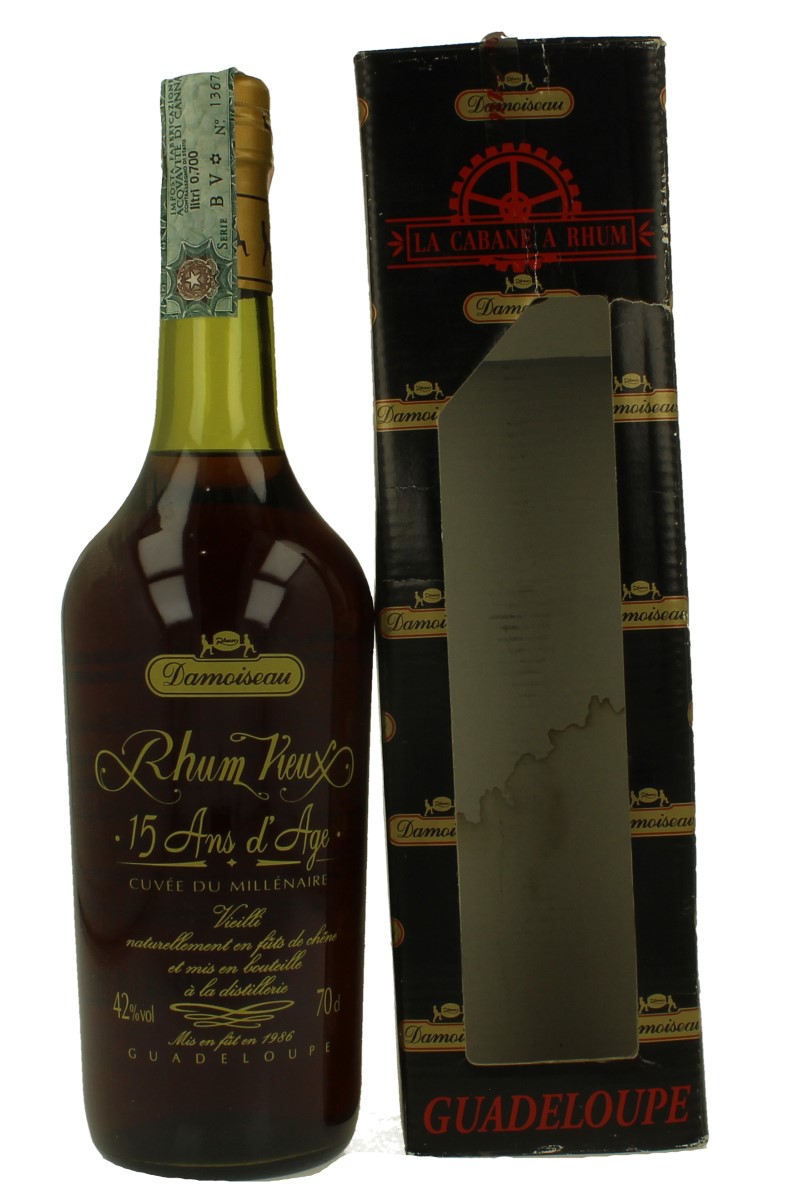 RHUM VIEUX AGRICOLE - DAMOISEAU 15 year Old 70cl 42% OB Cuvee du Millenaire  - Products - Whisky Antique, Whisky & Spirits
