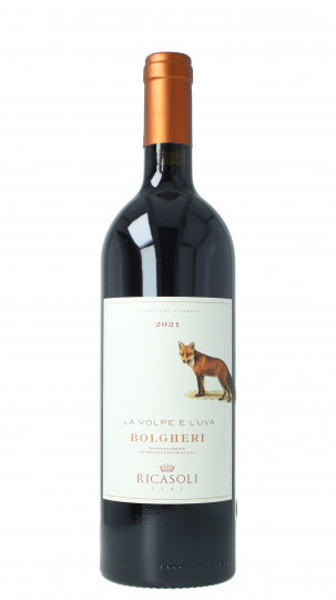 RICASOLI LA VOLPE E L'UVA BOLGHERI 2021 75cl 14.5% - Grapes 50% Cabernet Sauvignon, 25% Merlot, 25% Petit Verdot